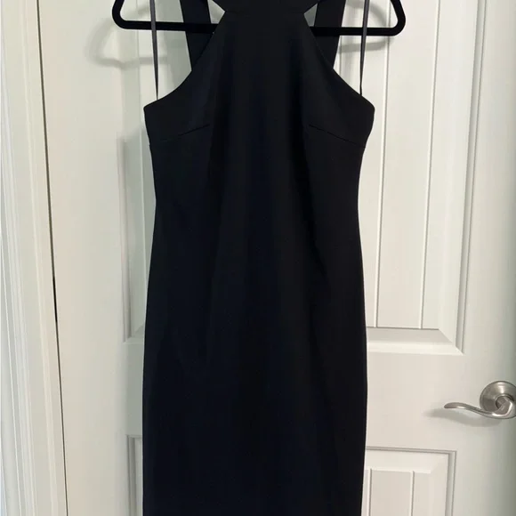 bebe | Dresses | Bebe Black Halter Dress With Choker Size 6 | Poshmark
